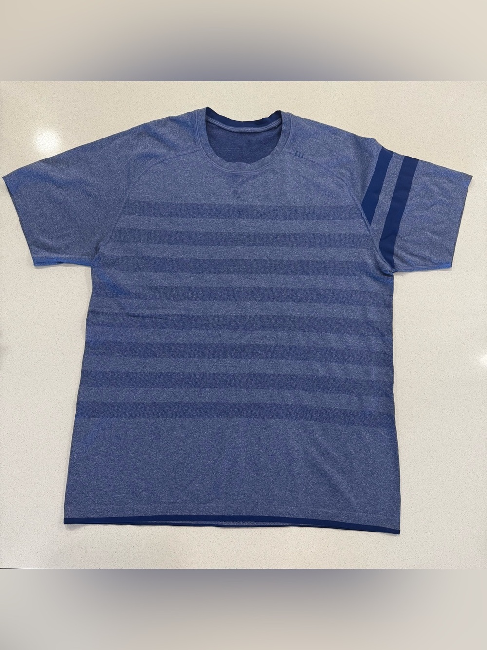 Lululemon Metal Vent Tech Shirt Striped Blue